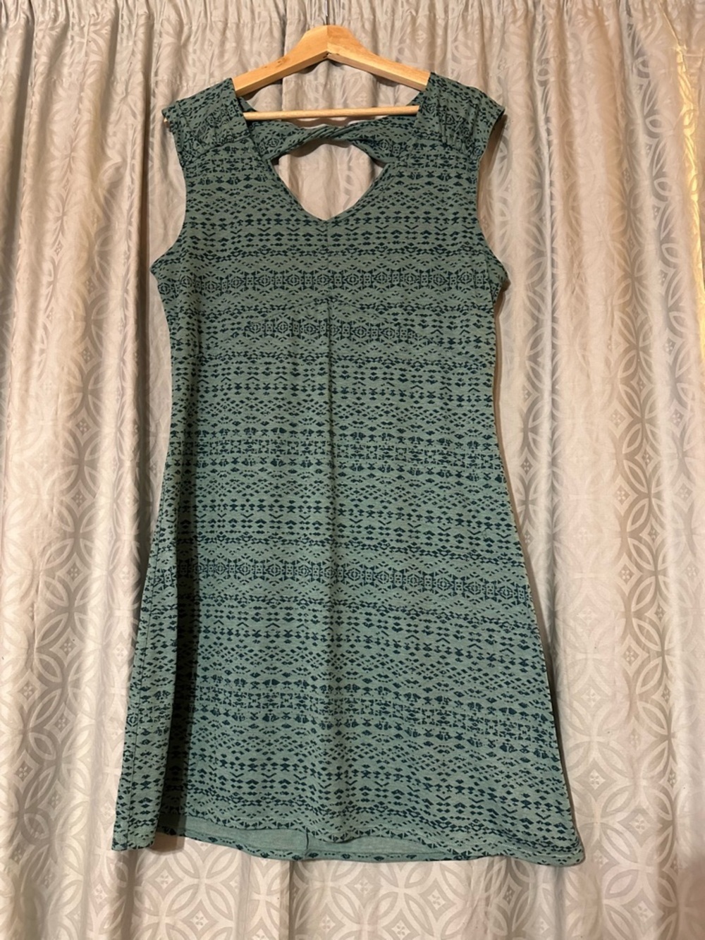 Marmot Annabelle Outdoors Minimalist Casual 4-way Stretch Open Back Dress Sz L